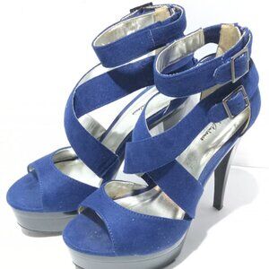 Michael Antonio Women's Blue strap Heels size 8.5